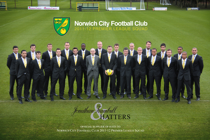 Norwich City in Boss suits from Jonathan Trumbull