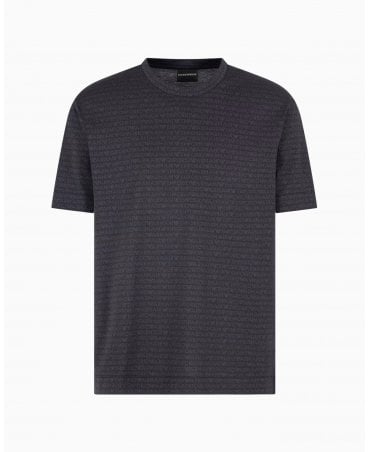0787 BLACK LOGO TEE