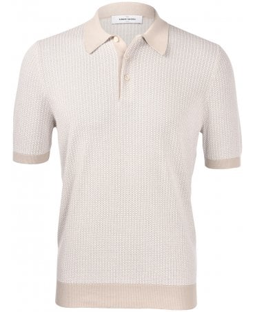 43186 BEIGE KNITTED POLO