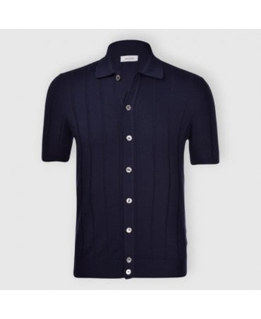 57143 NAVY KNITTED POLO