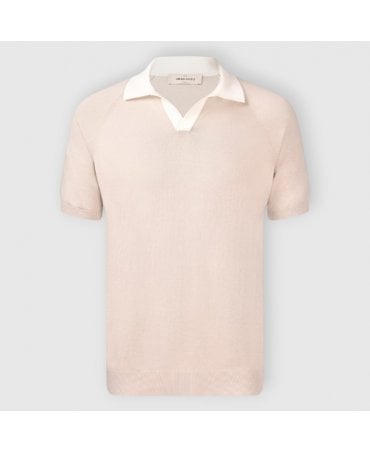 57165 BEIGE KNITTED POLO