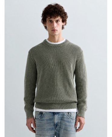 ACID WASH KHAKI KNITWEAR