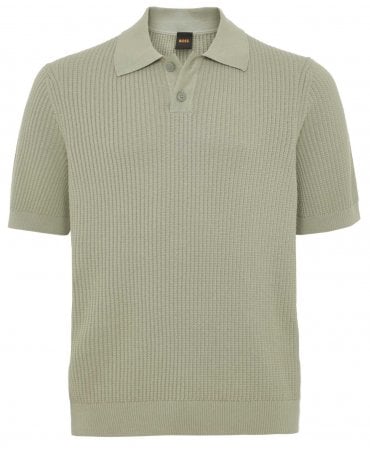 AKOPPO GREEN KNITTED POLO