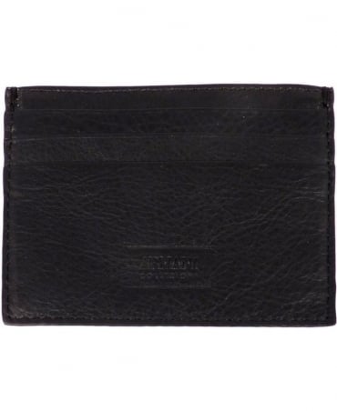 Armani Collezioni Black/Grey Leather Card Holder