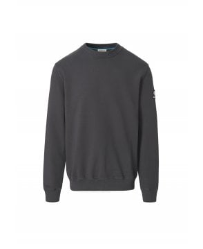 SANDBANKS BADGE LOGO ANTHRACITE SWEATSHIRT
