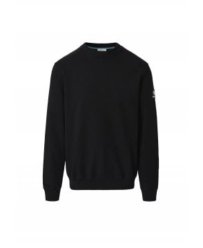 SANDBANKS BADGE LOGO BLACK SWEATSHIRT