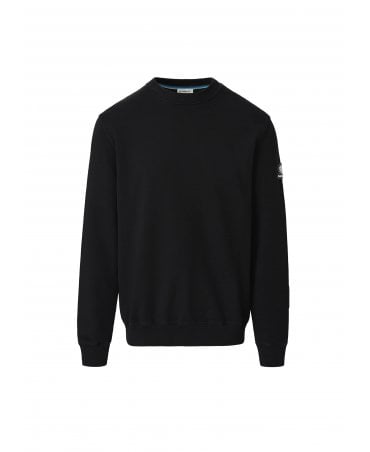 BADGE LOGO BLACK SWEATSHIRT