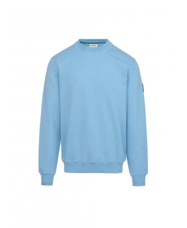 BADGE LOGO DUSTY BLUE SWEATSHIRT