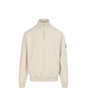 BADGE LOGO STONE 1/4 ZIP SWEATSHIRT