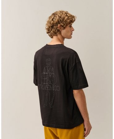 BLACK DOTTED SAILOR BACKPRINT TEE