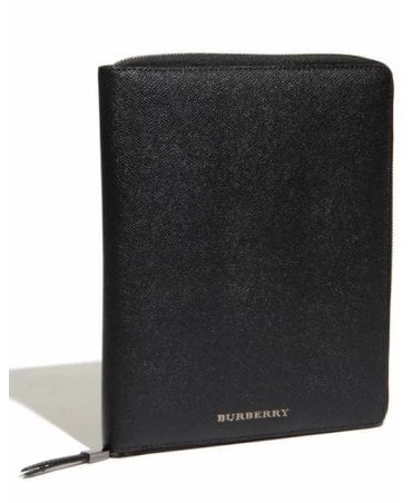 BLACK LEATHER IPAD HOLDER