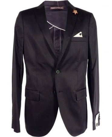 Black Unlined Tailored Fit Jacket