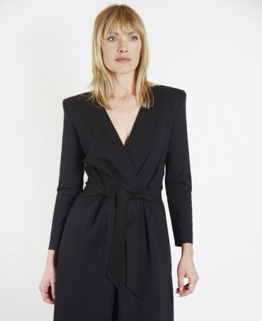 Black V-Neck Dress