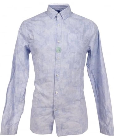 Blue 1505-12.20309 Chambray Stripe Shirt 