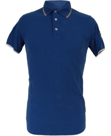 Blue 7659W Grey Burgundy Trim Polo