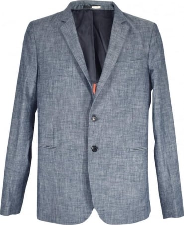 Blue / Grey Two Button PSXD-1707-443 Jacket