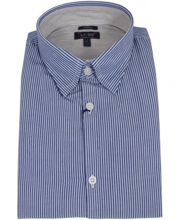 Blue Stripe 06C68NH Fitted Shirt