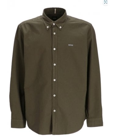BOSS H Roan Long Sleeve Shirt Green