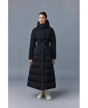 Calina City Black Long Padded Coat 