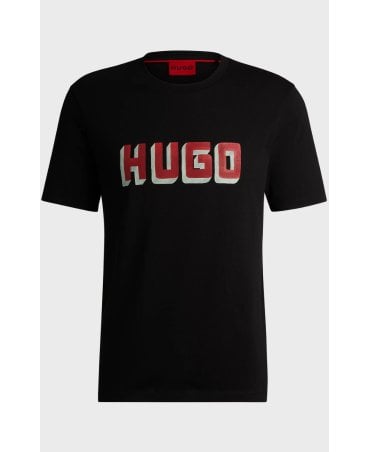 Cotton-jersey T-shirt with logo print