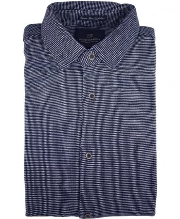 Dark Blue 136380 Short Sleeve Pique Shirt