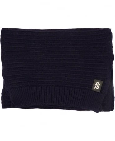 Dark Blue Knitted B6460E9 Scarf