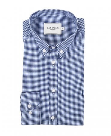 Dark Navy Check Christoph Oxford Shirt