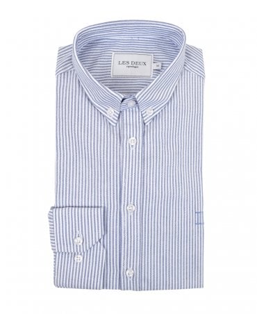 Dark Navy Stripe Christoph Oxford Shirt