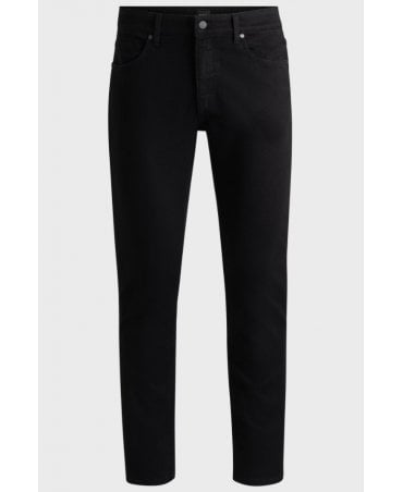 Delaware Slim-fit jeans in black-black Italian denim