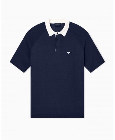 EM4622 NAVY KNITTED POLO