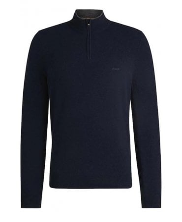 EMARLO Dark Blue 1/4 Zip Sweater