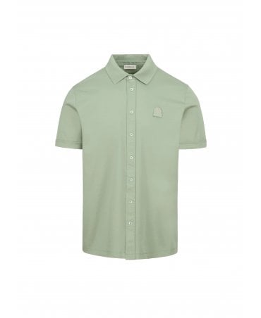 FULL BUTTON SAGE POLO