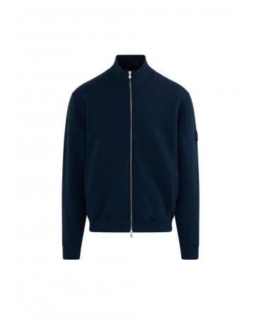 FULL ZIP NAVY TRACK TOP