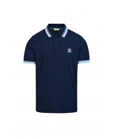 GRADIENT RIB NAVY POLO