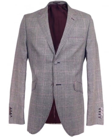  Grey Classic Prince of Wales Check Jacket