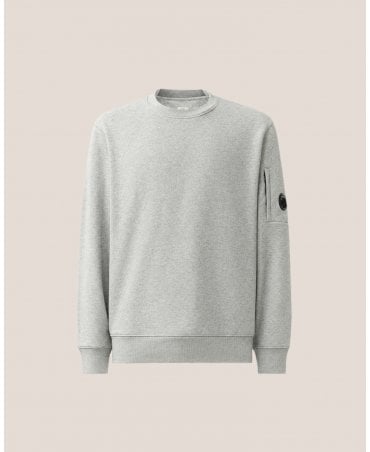 GREYSTONE DIAGONAL RAISED FLEECE LENS CREWNECK SWEATSHIRT