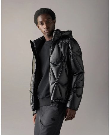 ICEBERG QUILT BLACK PUFFER