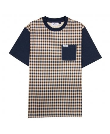 ICONIC FRONT POCKET CHECK TEE