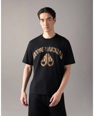 LEOPARD LOGO BLACK TEE