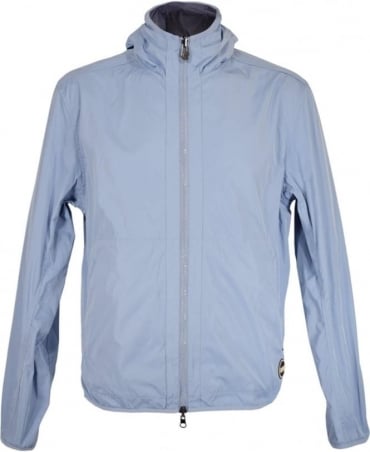 Light Blue Reversible Eclipse Hooded Blouson