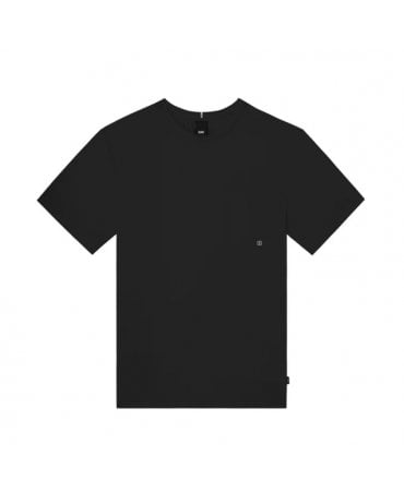 Luxury Italian black T-shirt by DUNO