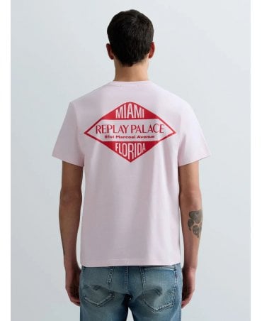 M3344 PINK MIAMI PALACE TEE