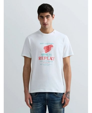 M3385 WHITE ICE CREAM TEE