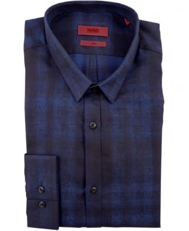 Navy 50297064 Ero3 Blue Check Shirt