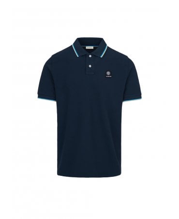 NAVY BADGE LOGO POLO