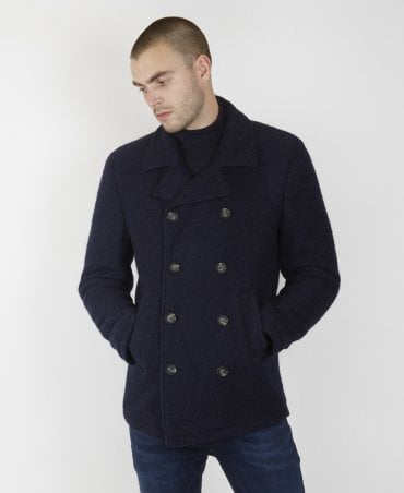 Navy Cobb Double Breasted Coat