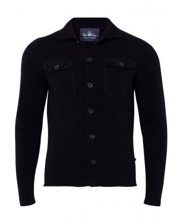 Navy Knitted Shirt