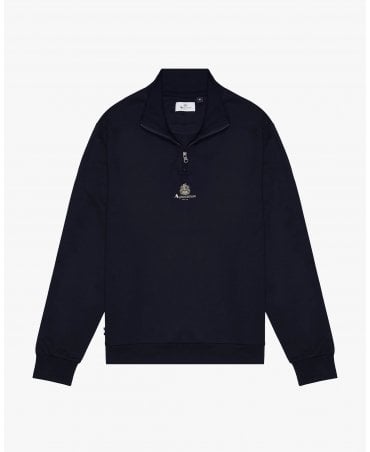 NAVY LOGO 1/4 ZIP