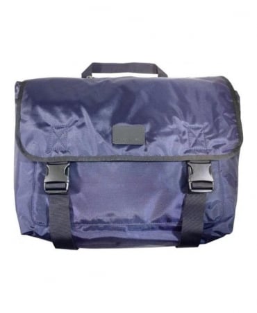 Navy Logo Messenger Bag