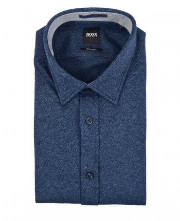 Navy Lukas Micro Pattern Shirt